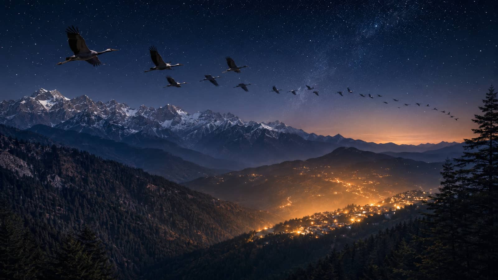 Himalayan Skies Under Siege: Why Migratory Birds Need Darker Mountain Nights